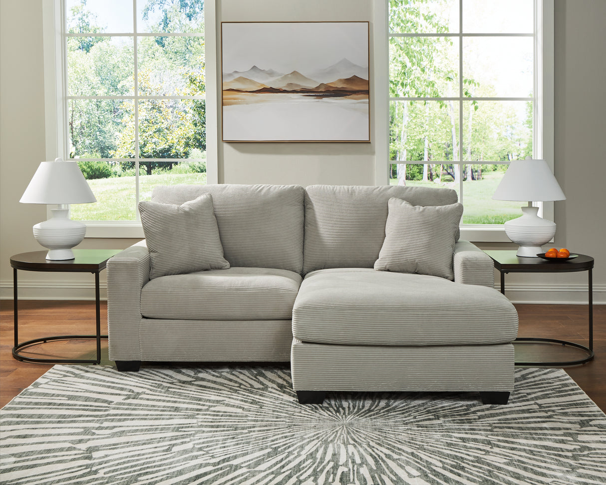 Greenbriar Smoke Sofa Chaise and Loveseat from Ashley - Luna Furniture