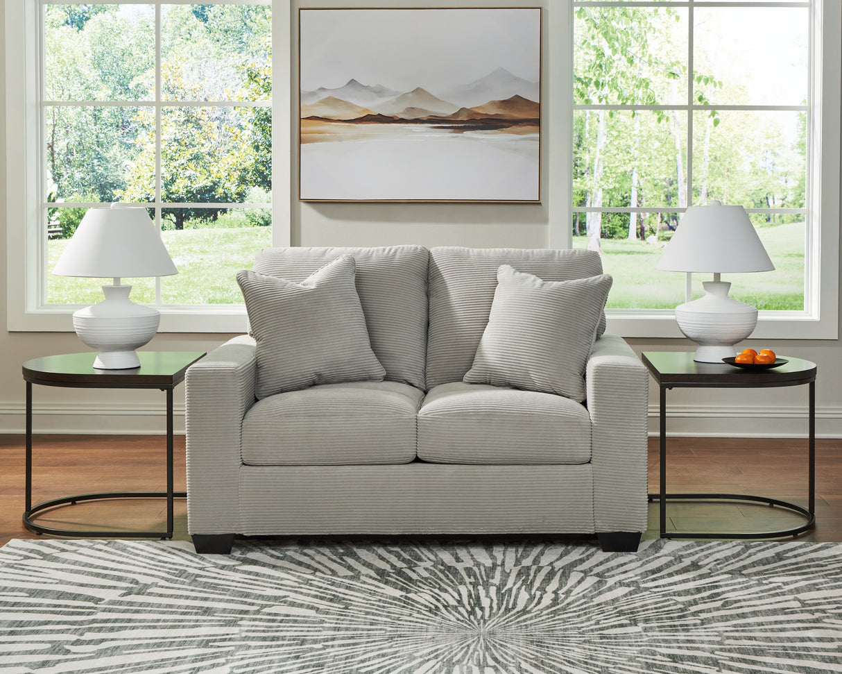 Greenbriar Smoke Sofa Chaise and Loveseat from Ashley - Luna Furniture