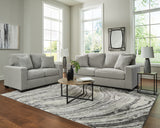 Greenbriar Smoke Sofa, Loveseat, Occasional Tables and Lamps from Ashley Furniture - Luna Furniture