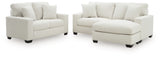 Greenbriar Smoke Loveseat and Sofa Chaise from Ashley - Luna Furniture