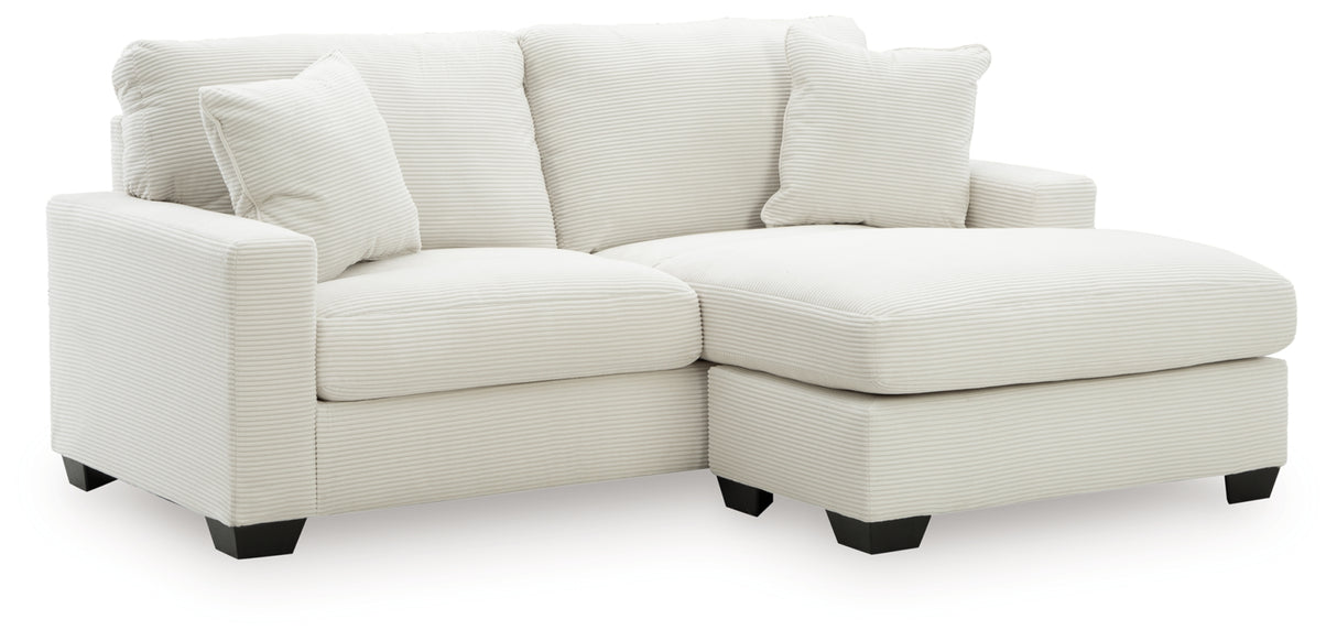 Greenbriar Smoke Loveseat and Sofa Chaise from Ashley - Luna Furniture