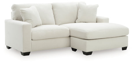 Greenbriar Smoke Loveseat and Sofa Chaise from Ashley - Luna Furniture
