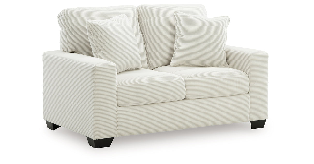 Greenbriar Smoke Loveseat and Sofa Chaise from Ashley - Luna Furniture