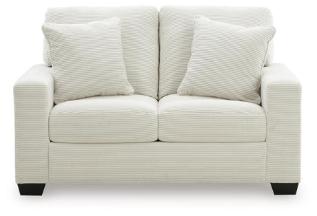 Greenbriar Smoke Loveseat and Sofa Chaise from Ashley - Luna Furniture