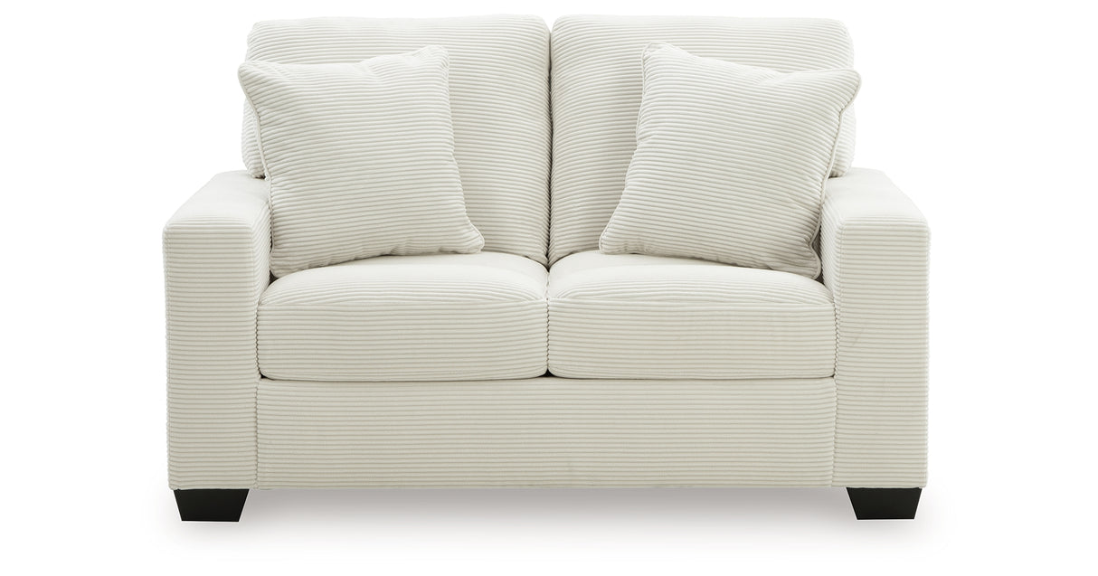 Greenbriar Smoke Loveseat and Sofa Chaise from Ashley - Luna Furniture