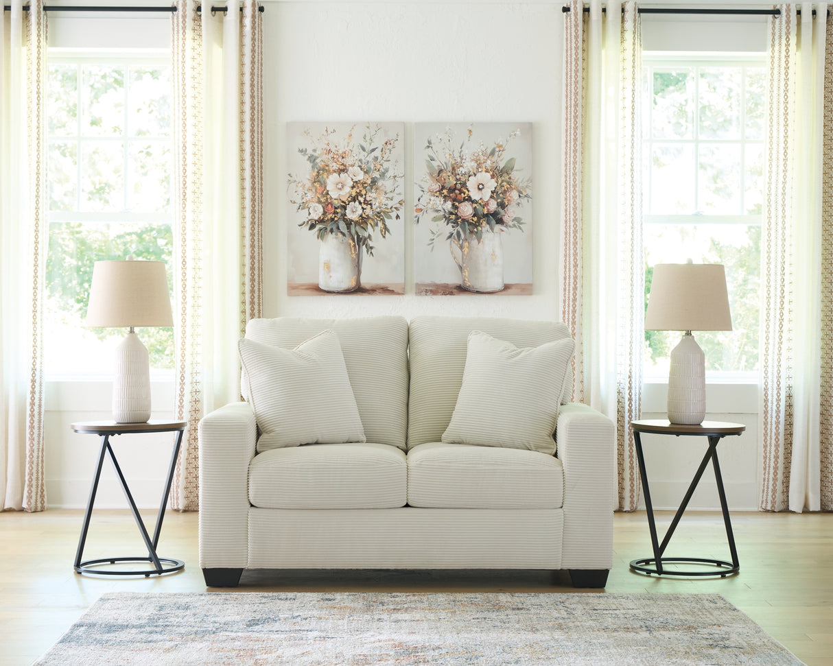 Greenbriar Smoke Loveseat and Sofa Chaise from Ashley - Luna Furniture