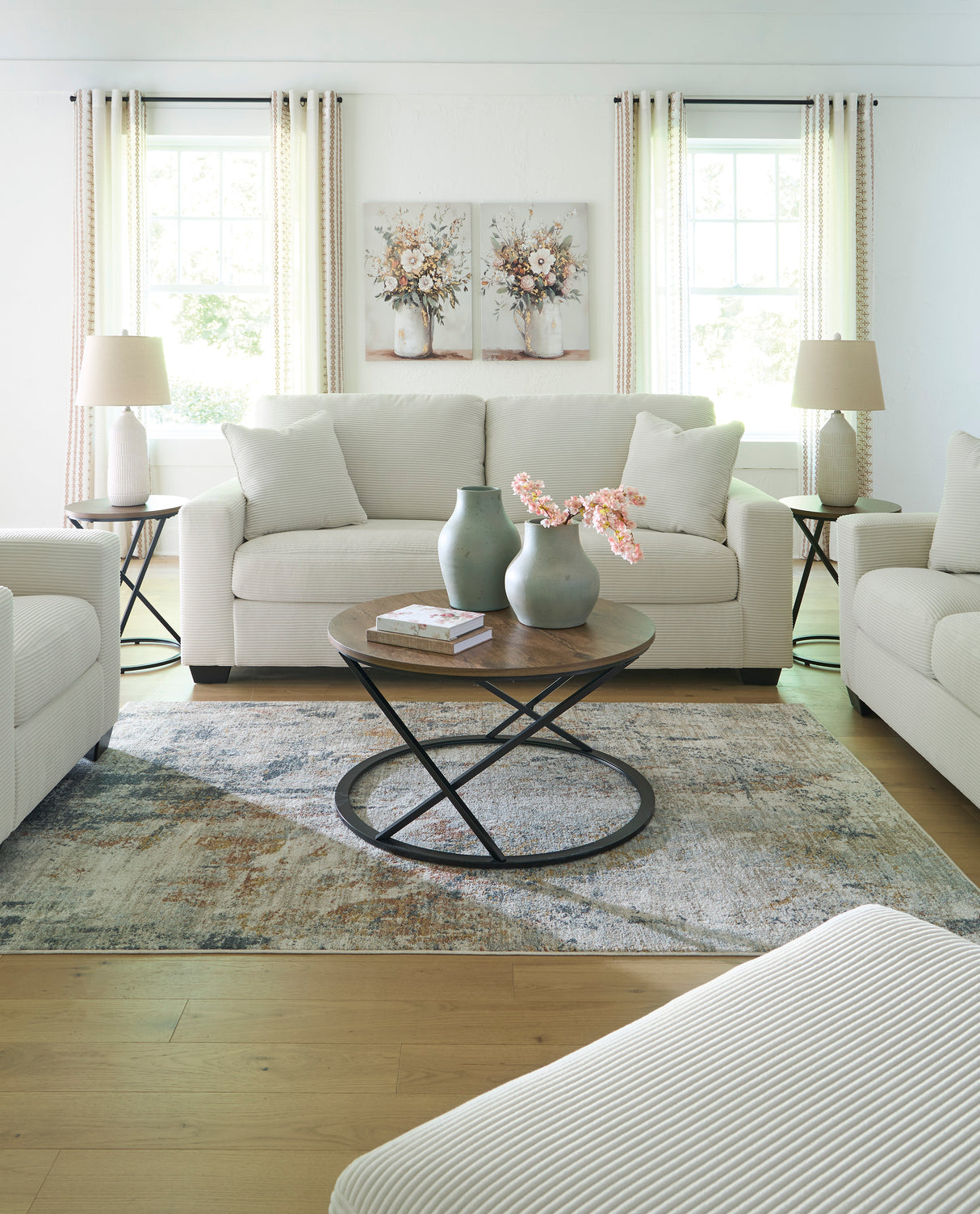 Greenbriar Ivory Living Room Set from Ashley - Luna Furniture