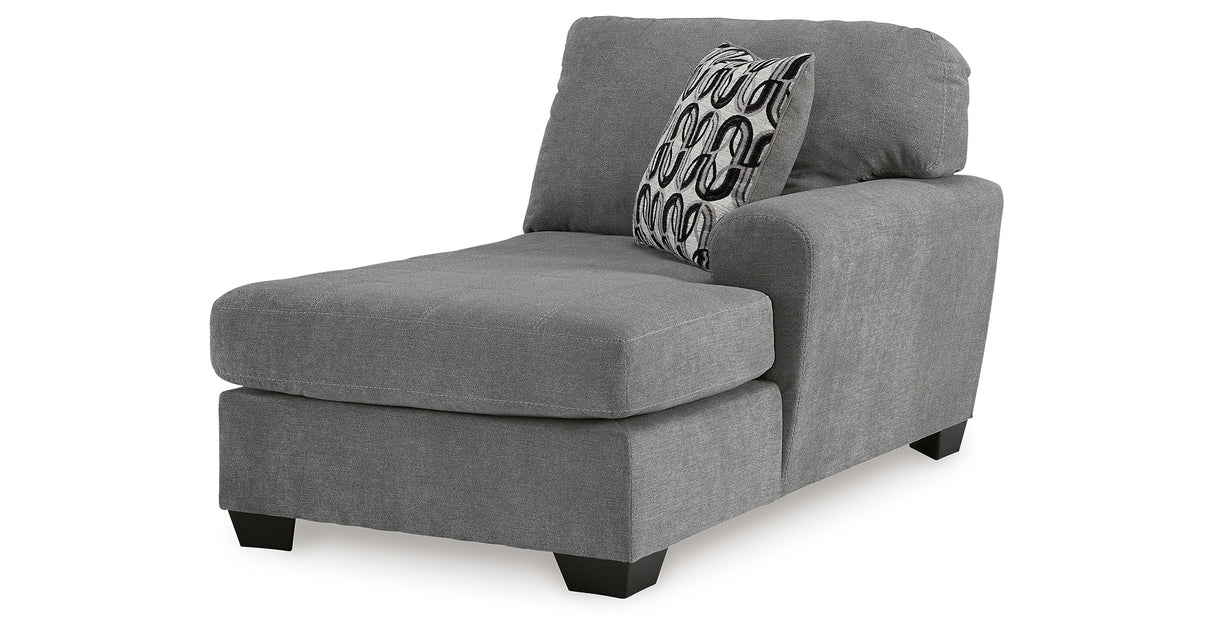 Birkdale Court Gray Right-Arm Facing Corner Chaise from Ashley Furniture - Luna Furniture