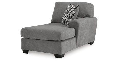 Birkdale Court Gray Right-Arm Facing Corner Chaise from Ashley - Luna Furniture
