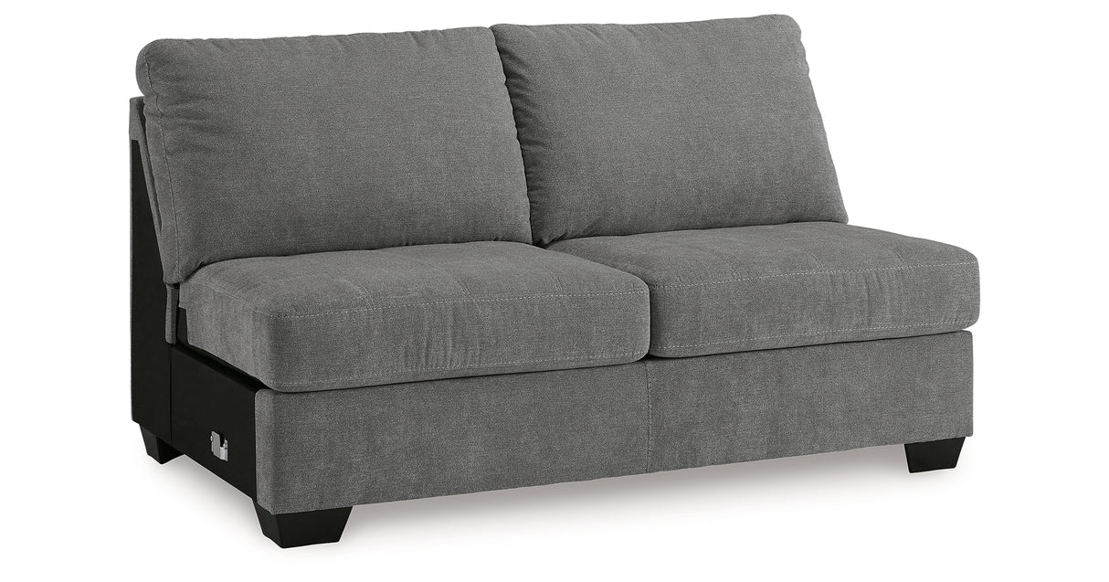 Birkdale Court Gray Armless Loveseat from Ashley Furniture - Luna Furniture