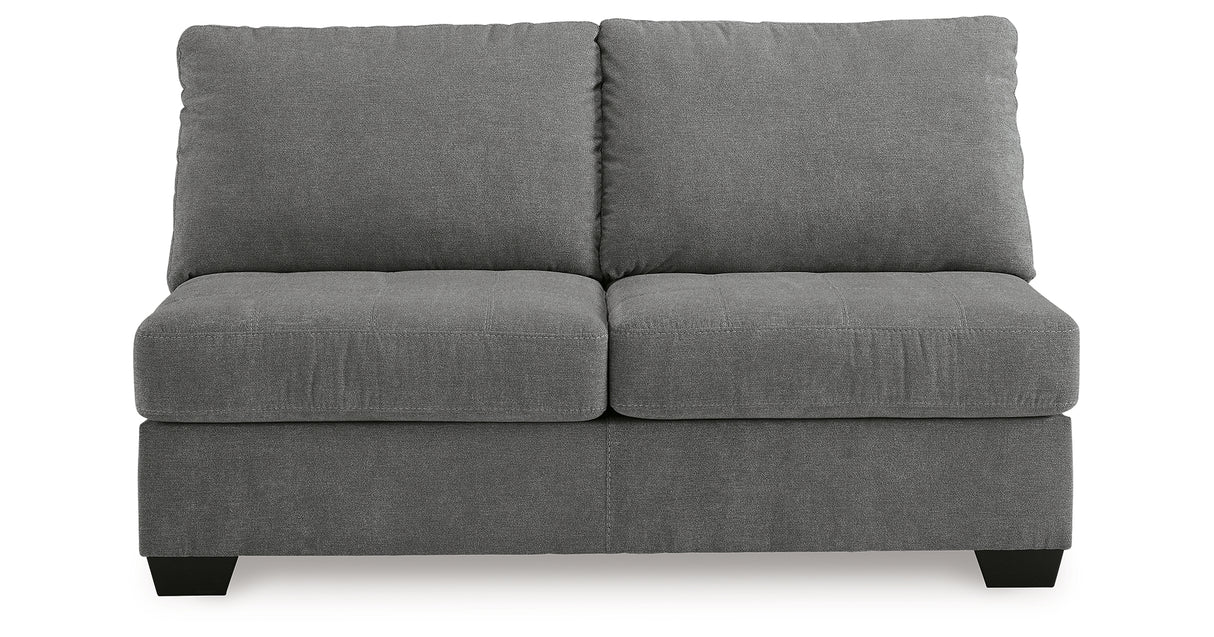 Birkdale Court Gray Armless Loveseat from Ashley Furniture - Luna Furniture