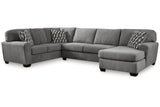 Birkdale Court Gray 3-Piece RAF Chaise Sectional from Ashley - Luna Furniture
