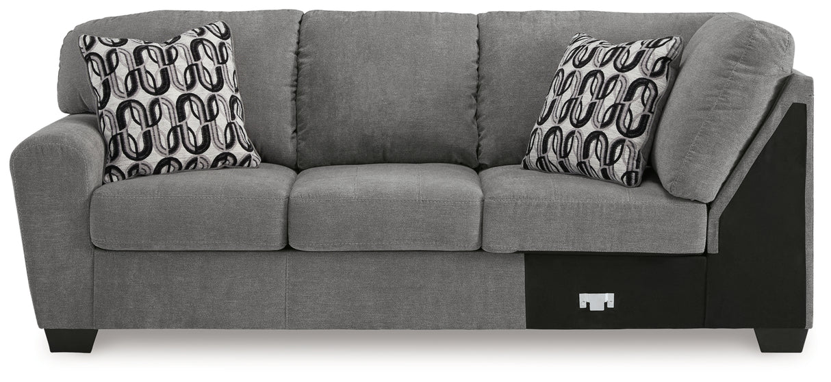 Birkdale Court Gray Left-Arm Facing Sofa from Ashley Furniture - Luna Furniture