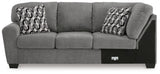 Birkdale Court Gray Left-Arm Facing Sofa from Ashley Furniture - Luna Furniture