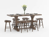 Oliver Brown Counter Height Stool, Set of 2 from Homelegance - Luna Furniture