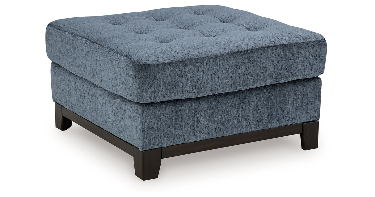 Maxon Place Chair and Ottoman in Navy from Ashley - Luna Furniture