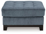 Maxon Place Navy 3-Piece Sectional and Ottoman from Ashley - Luna Furniture