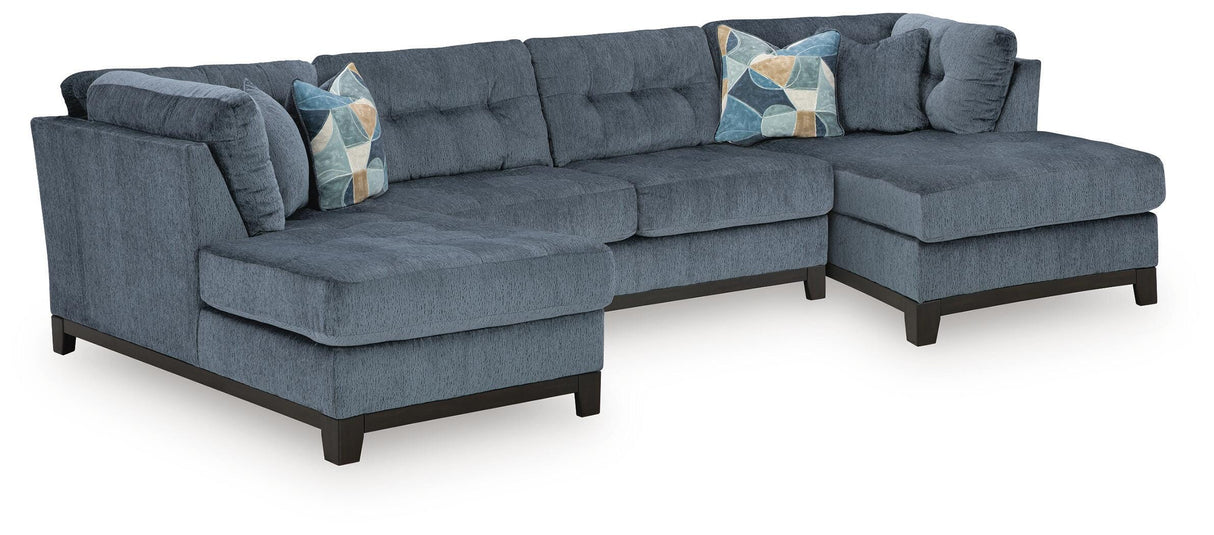 Maxon Place Navy 3-Piece Sectional with Chaise from Ashley - Luna Furniture
