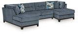 Maxon Place Navy 3-Piece Sectional with Chaise from Ashley - Luna Furniture
