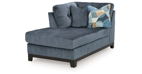 Maxon Place Navy Left-Arm Facing Corner Chaise from Ashley - Luna Furniture
