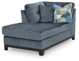 Maxon Place Navy 3-Piece Sectional and Ottoman from Ashley - Luna Furniture