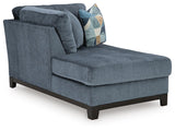 Maxon Place Navy 3-Piece Sectional and Ottoman from Ashley - Luna Furniture