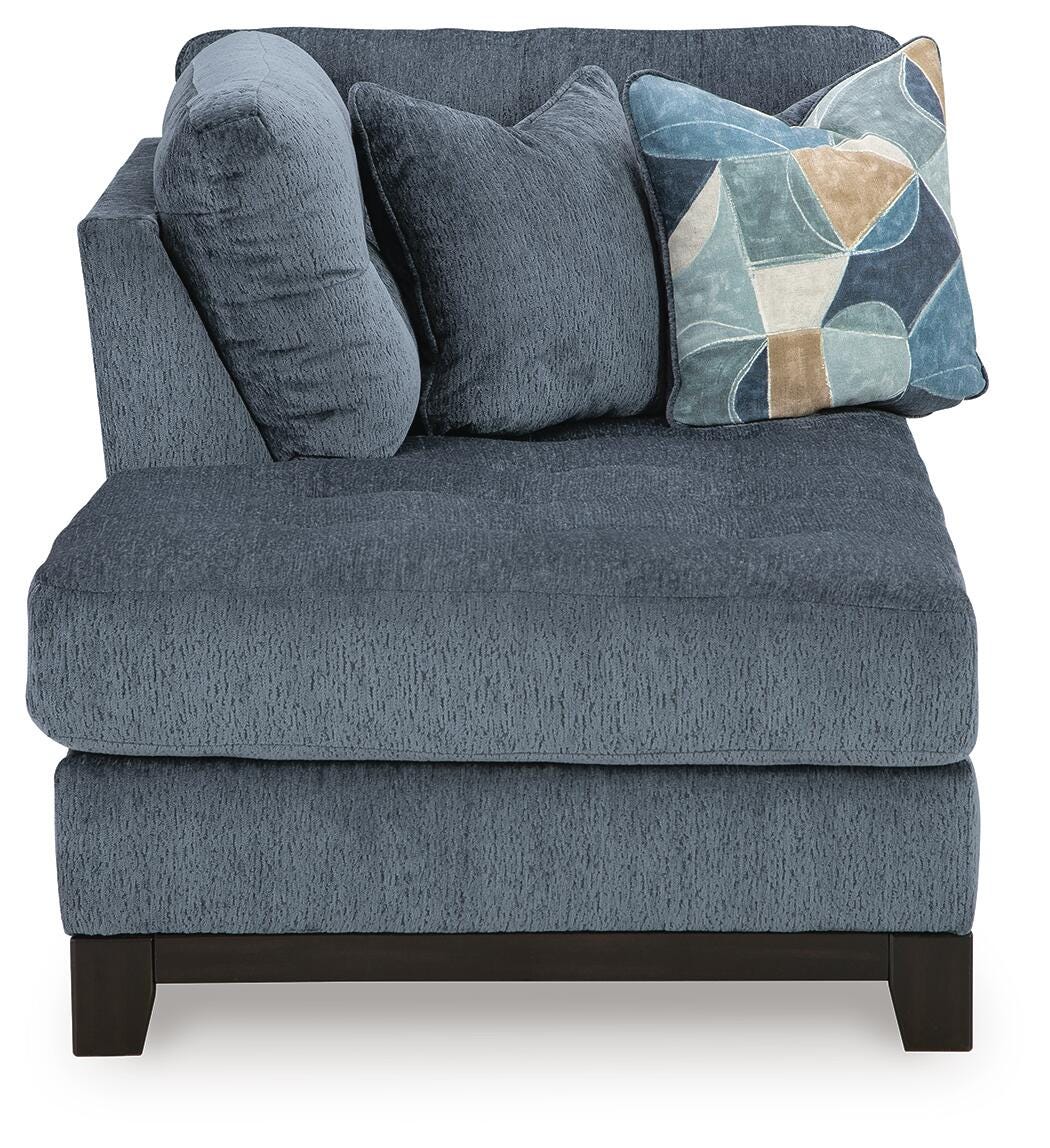 Maxon Place Navy 3-Piece Sectional and Ottoman from Ashley - Luna Furniture