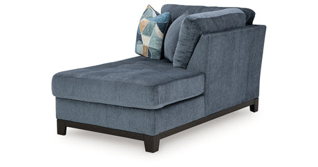 Maxon Place Navy Right-Arm Facing Corner Chaise from Ashley - Luna Furniture