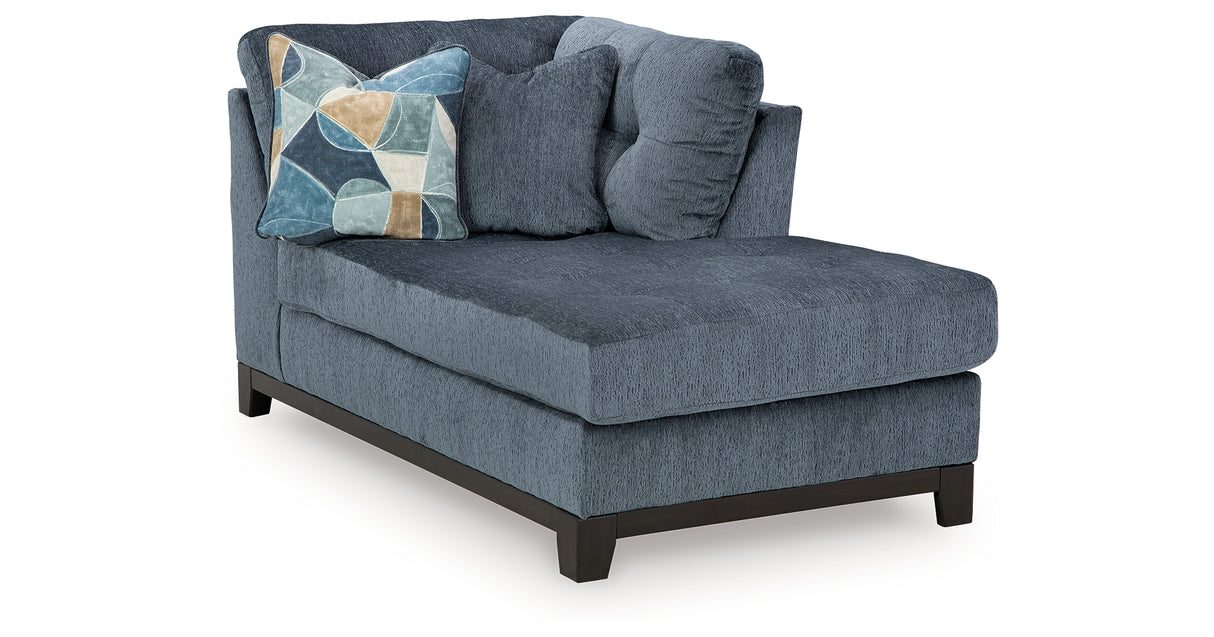Maxon Place Navy Right-Arm Facing Corner Chaise from Ashley - Luna Furniture