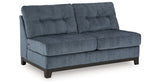 Maxon Place Navy Armless Loveseat from Ashley - Luna Furniture
