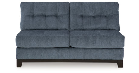 Maxon Place Navy Armless Loveseat from Ashley - Luna Furniture