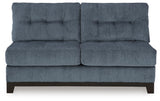 Maxon Place Navy 3-Piece Sectional and Ottoman from Ashley - Luna Furniture