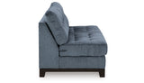 Maxon Place Navy Armless Loveseat from Ashley - Luna Furniture