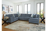 Maxon Place Navy 3-Piece Sectional with Chaise from Ashley - Luna Furniture