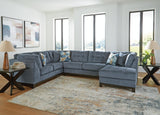 Maxon Place Navy 3-Piece Sectional with Chaise from Ashley - Luna Furniture