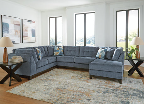 Maxon Place Navy 3-Piece Sectional with Chaise from Ashley - Luna Furniture