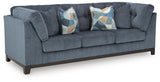 Maxon Place Navy 3-Piece Sectional and Ottoman from Ashley - Luna Furniture