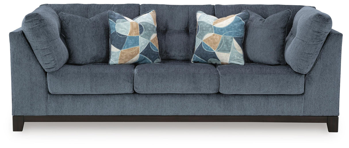 Maxon Place Navy 3-Piece Sectional and Ottoman from Ashley - Luna Furniture