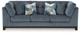 Maxon Place Navy 3-Piece Sectional and Ottoman from Ashley - Luna Furniture