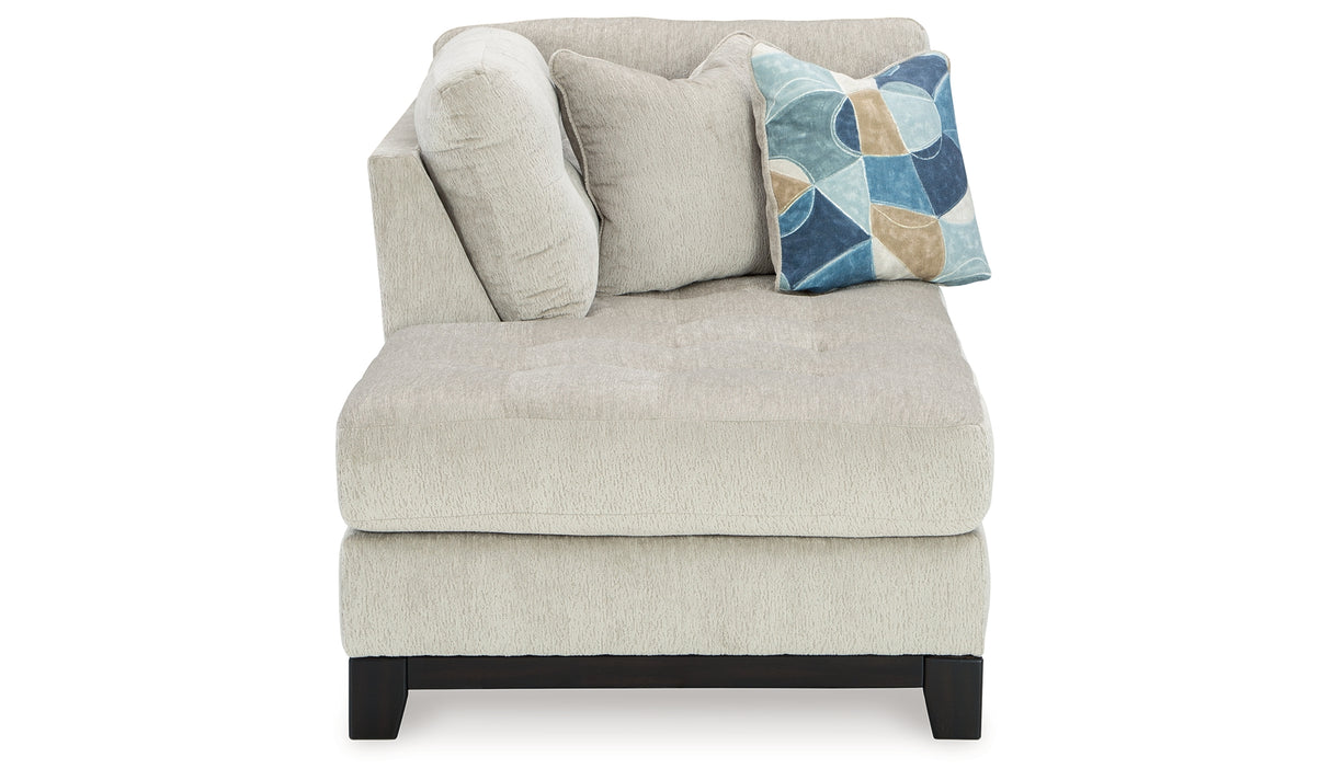 Maxon Place Stone Left-Arm Facing Corner Chaise from Ashley - Luna Furniture