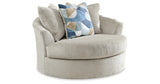 Maxon Place Chair and Ottoman in Stone from Ashley - Luna Furniture