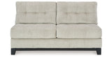 Maxon Place Stone Armless Loveseat from Ashley - Luna Furniture