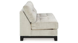 Maxon Place Stone Armless Loveseat from Ashley - Luna Furniture