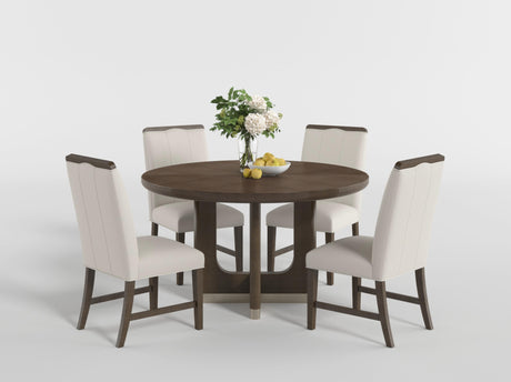 Clara Brown 54" Round Dining Table from Homelegance - Luna Furniture