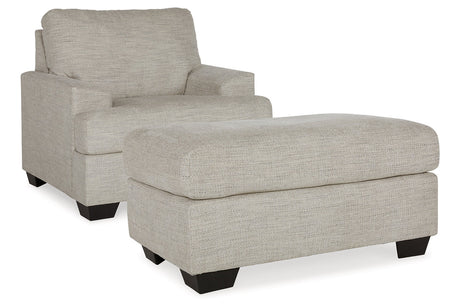 Vayda Pebble Chair and Ottoman from Ashley - Luna Furniture