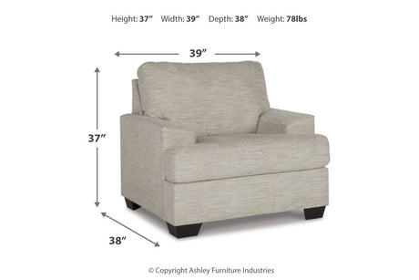 Vayda Pebble Chair and Ottoman from Ashley - Luna Furniture