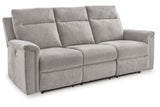 Barnsana Ash Power Reclining Sofa, Loveseat and Recliner from Ashley - Luna Furniture