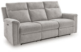 Barnsana Ash Power Reclining Sofa, Loveseat and Recliner from Ashley - Luna Furniture