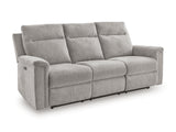 Barnsana Ash Power Reclining Sofa from Ashley - Luna Furniture