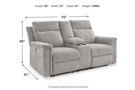 Barnsana Ash Power Reclining Sofa, Loveseat and Recliner from Ashley - Luna Furniture